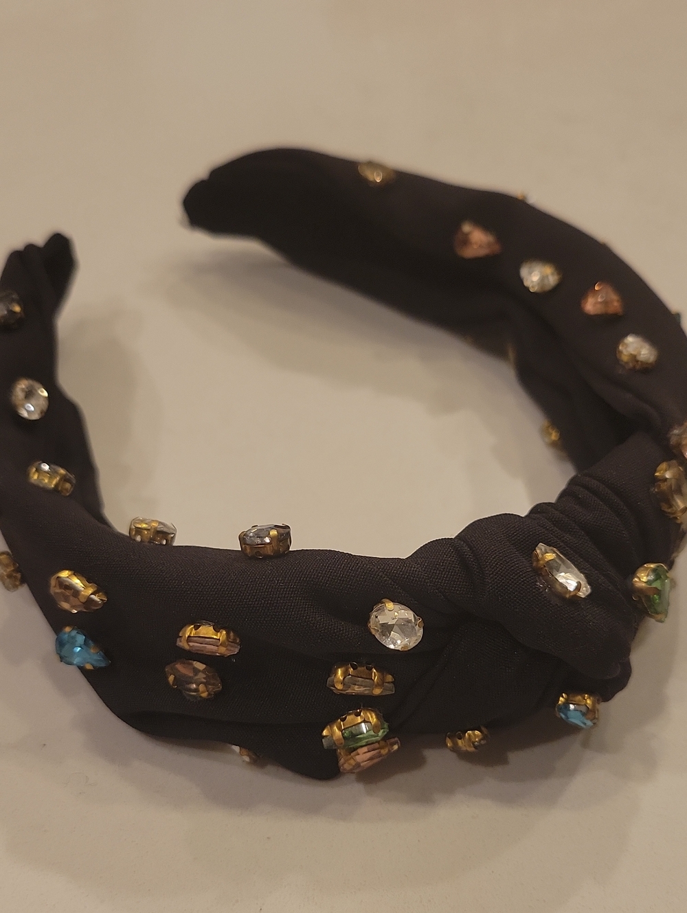 Handmade Black Bling Betsey Johnson Style Headband